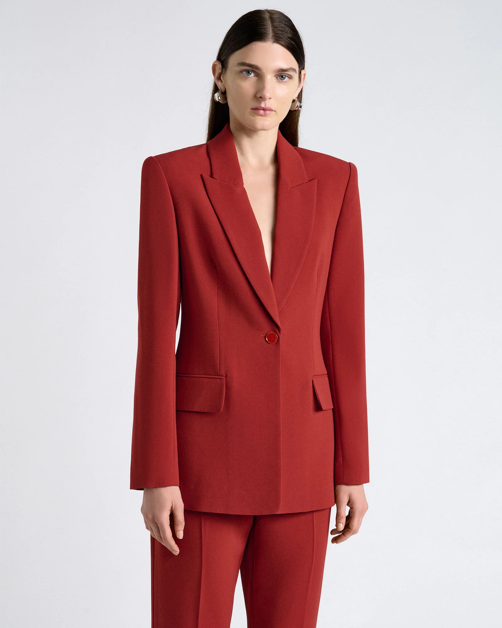 Acetate Blend Hourglass Blazer - Image 3