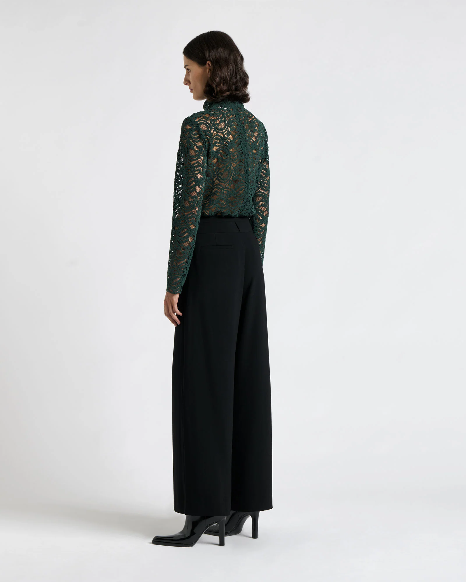 Buckle Detail Wide Leg Pant - Image 4