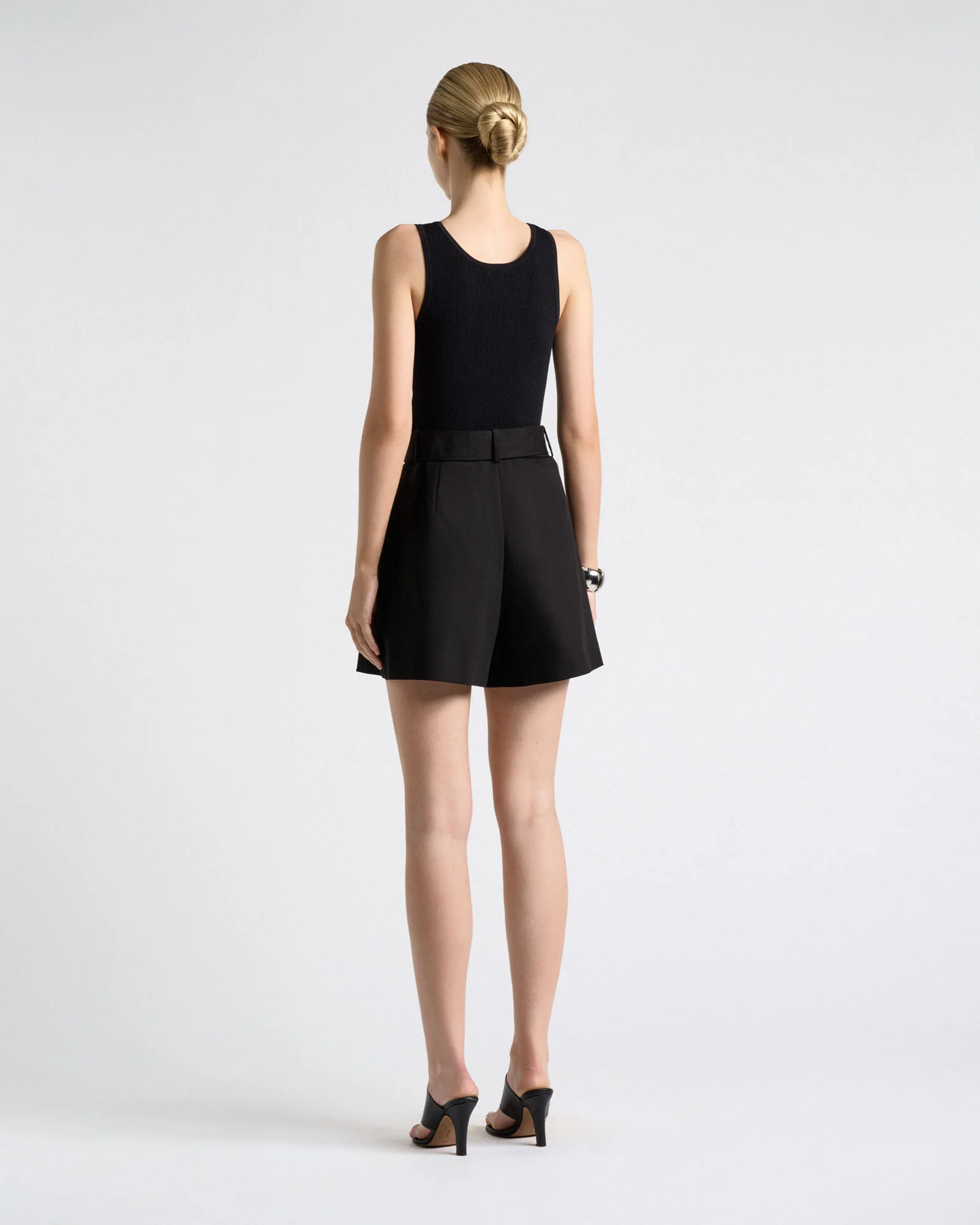 European Stretch Cotton Belted Short - Image 4