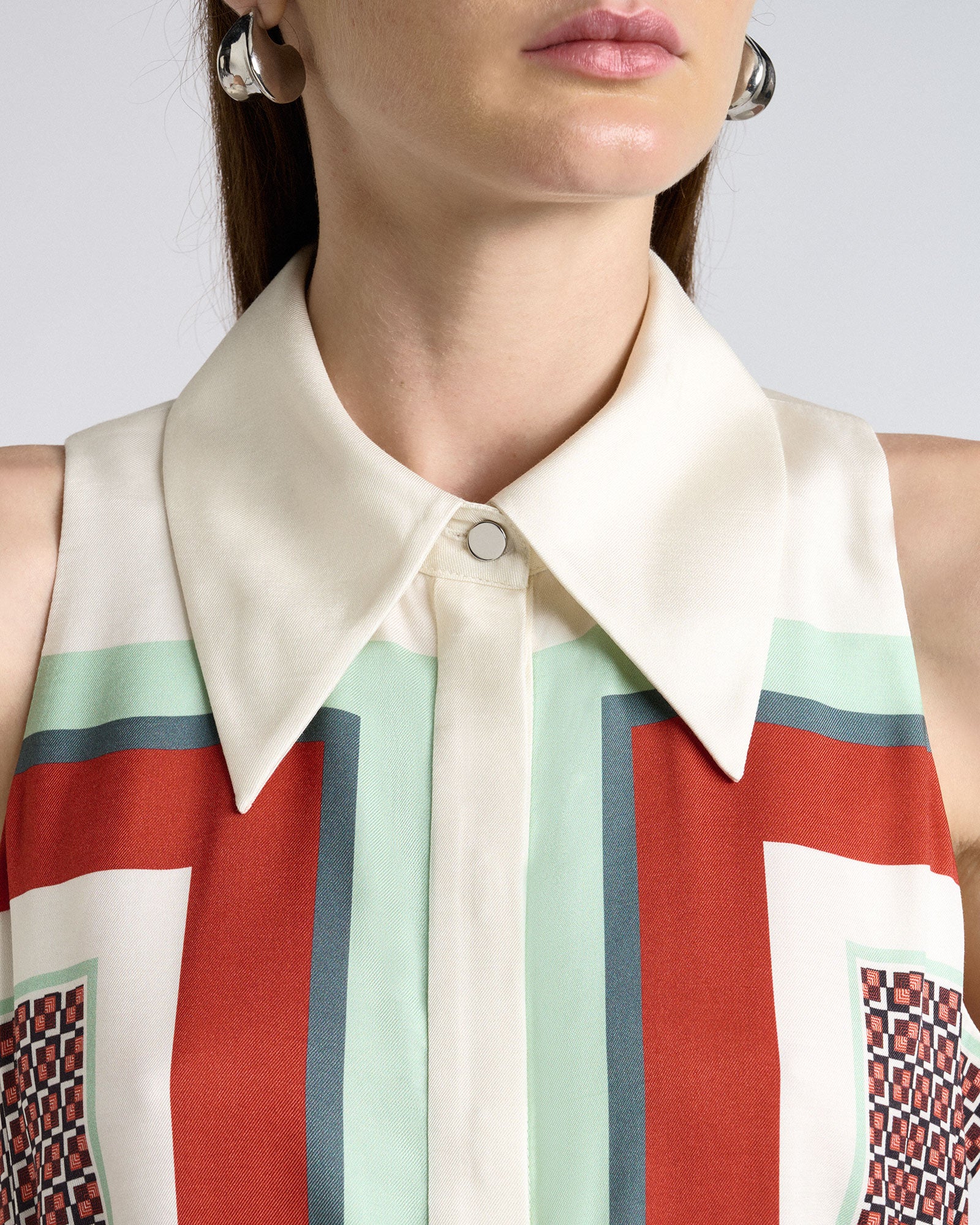 Geo Tile Sleeveless Top - Image 5