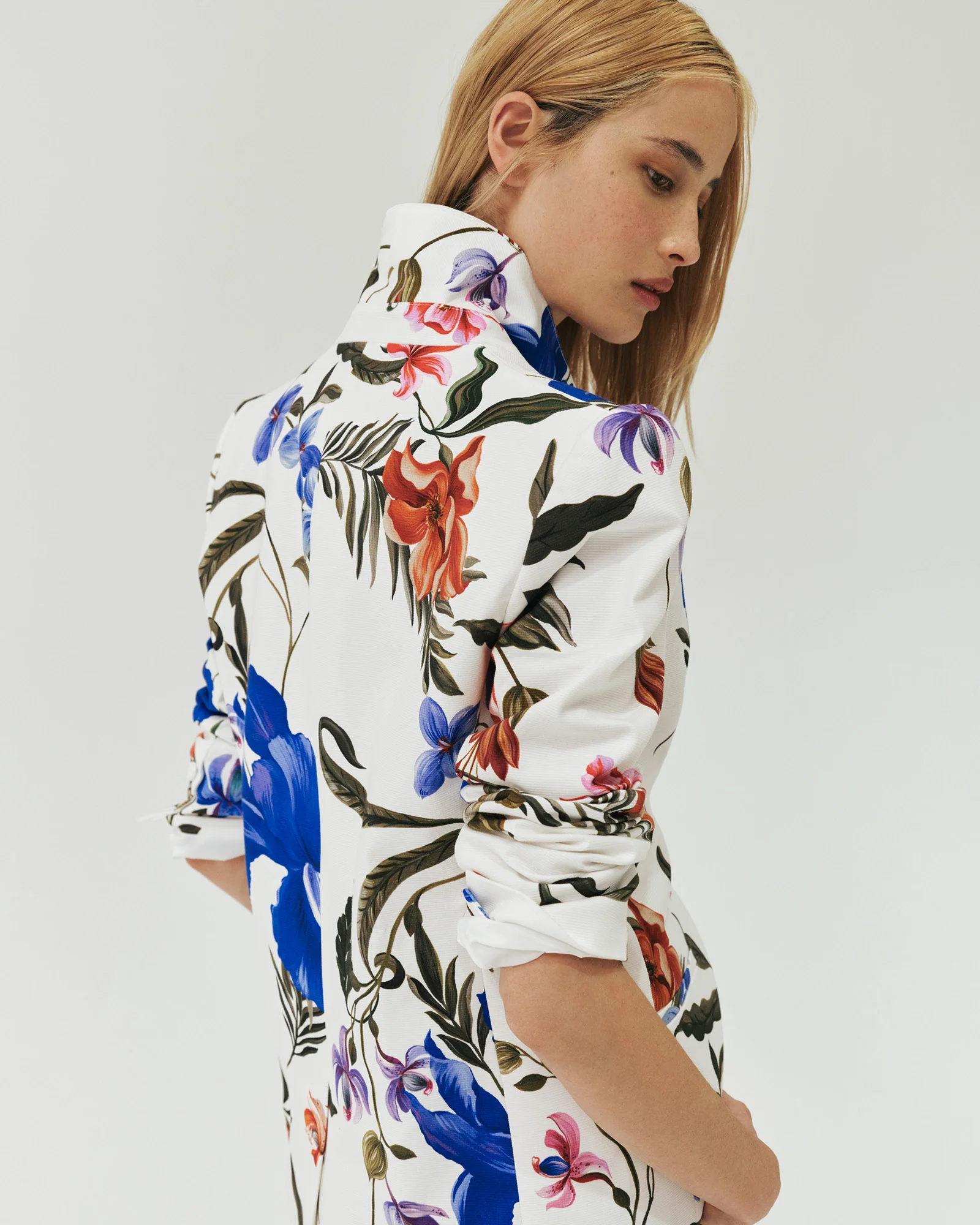 Ivory Tropical Reverie Blazer - Image 8
