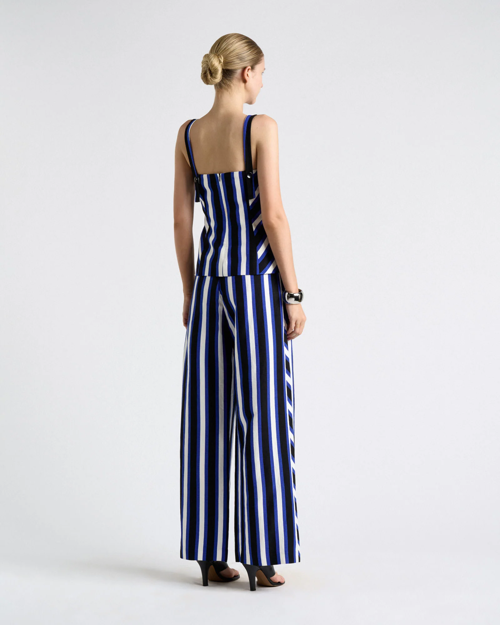 Linen Blend Bold Stripe Bodice - Image 5