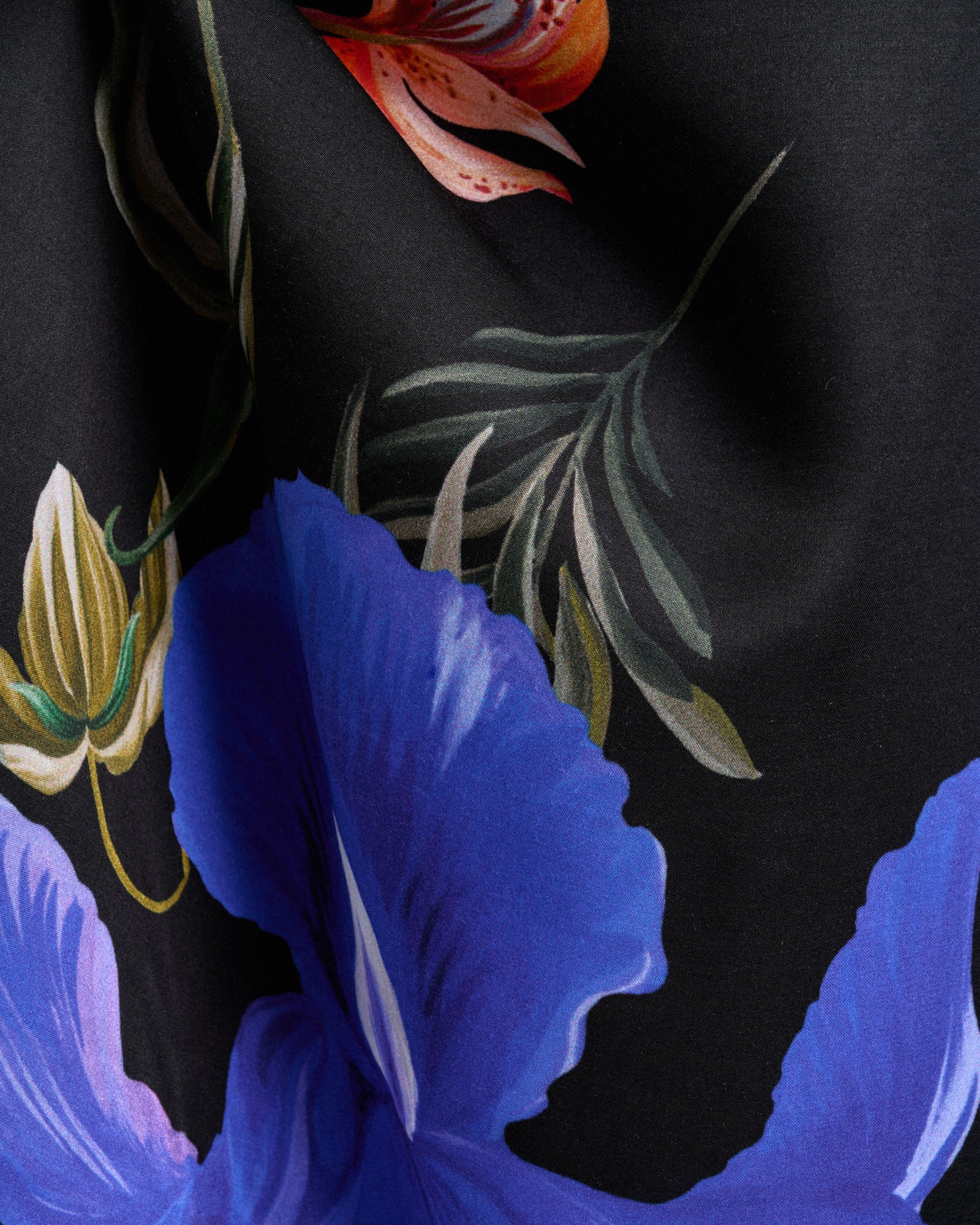 Midnight Tropical Piped Midi Dress - Image 6