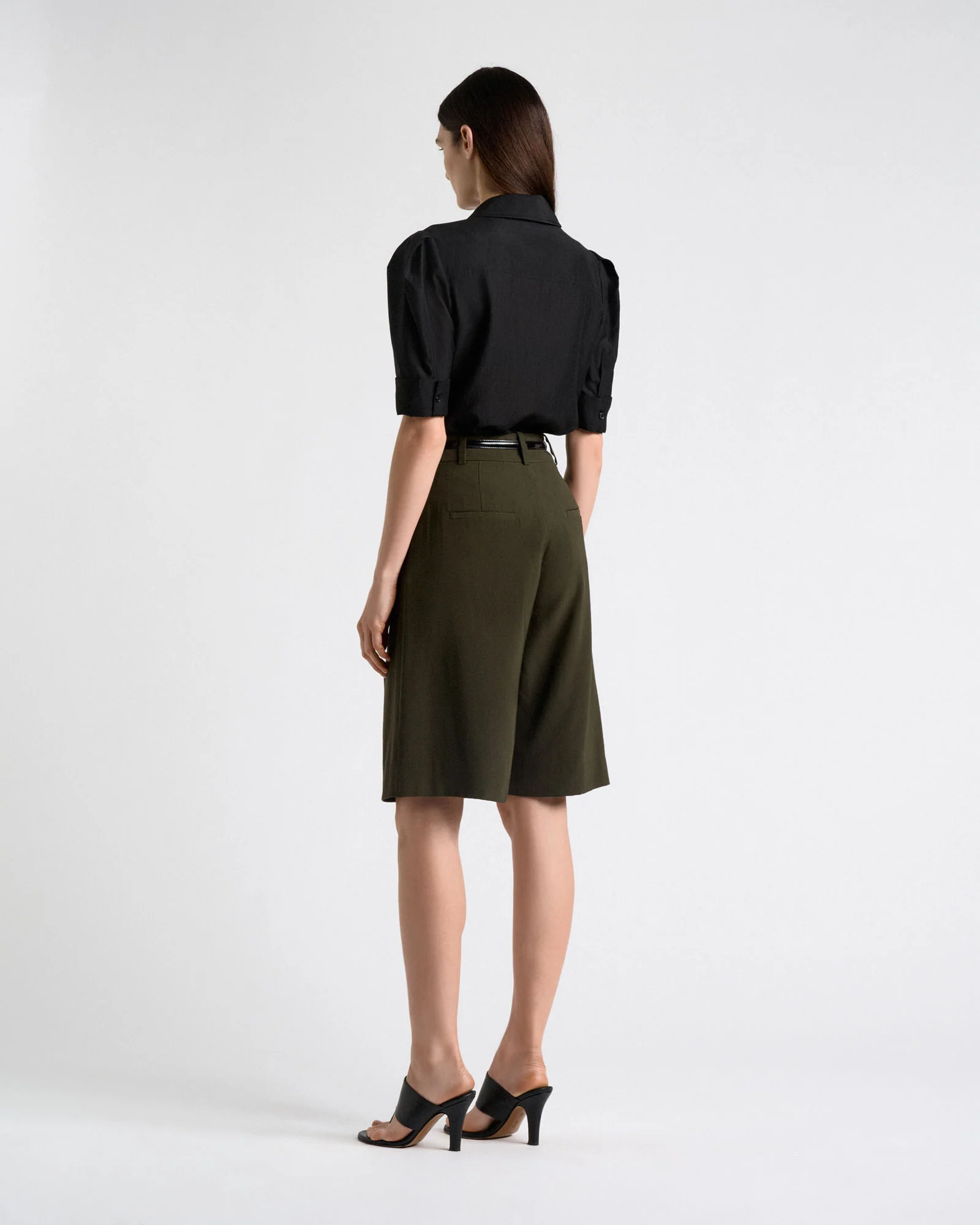 Olivine Viscose Twill Bermuda Short - Image 4
