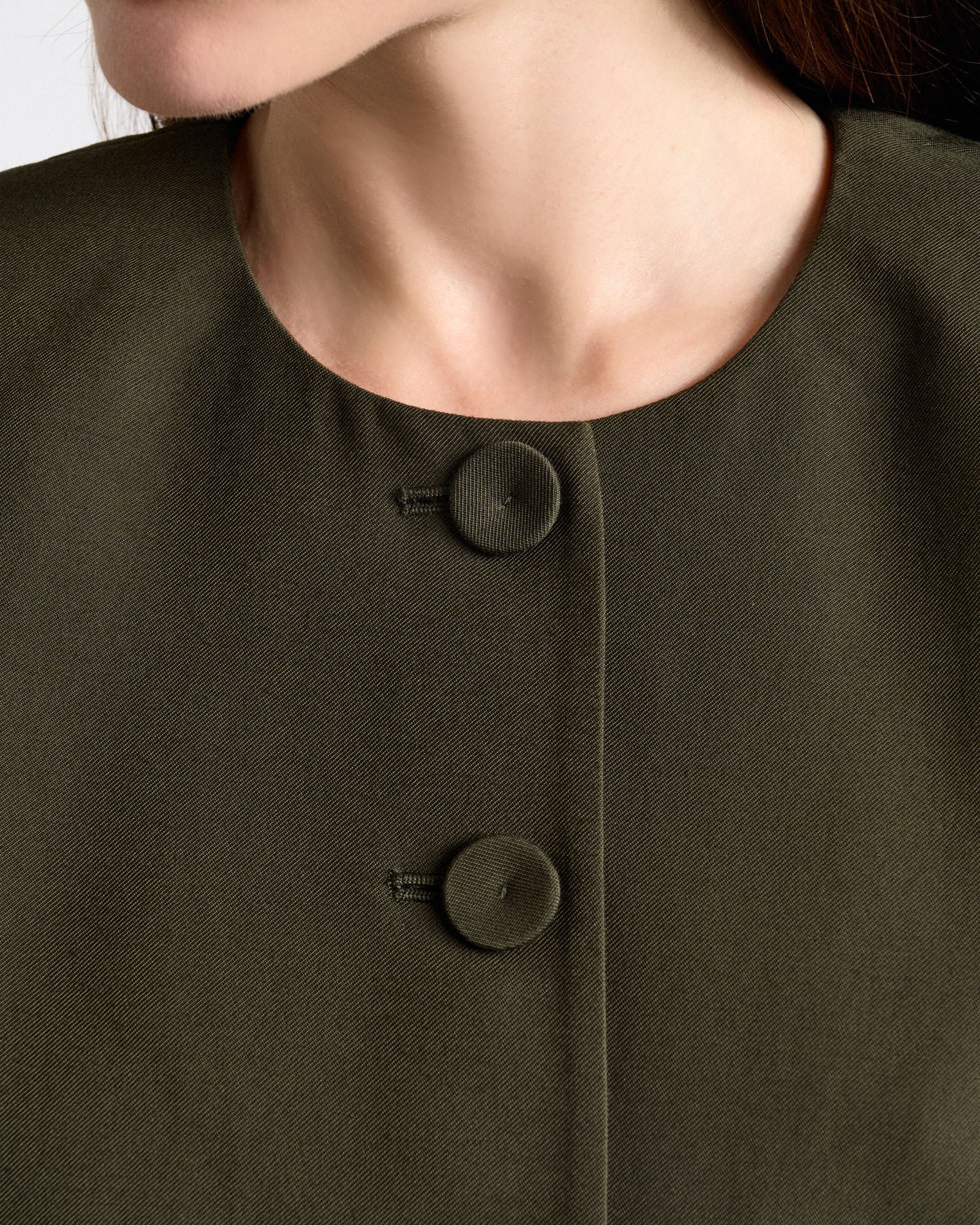 Olivine Viscose Twill Short Sleeve Top - Image 3