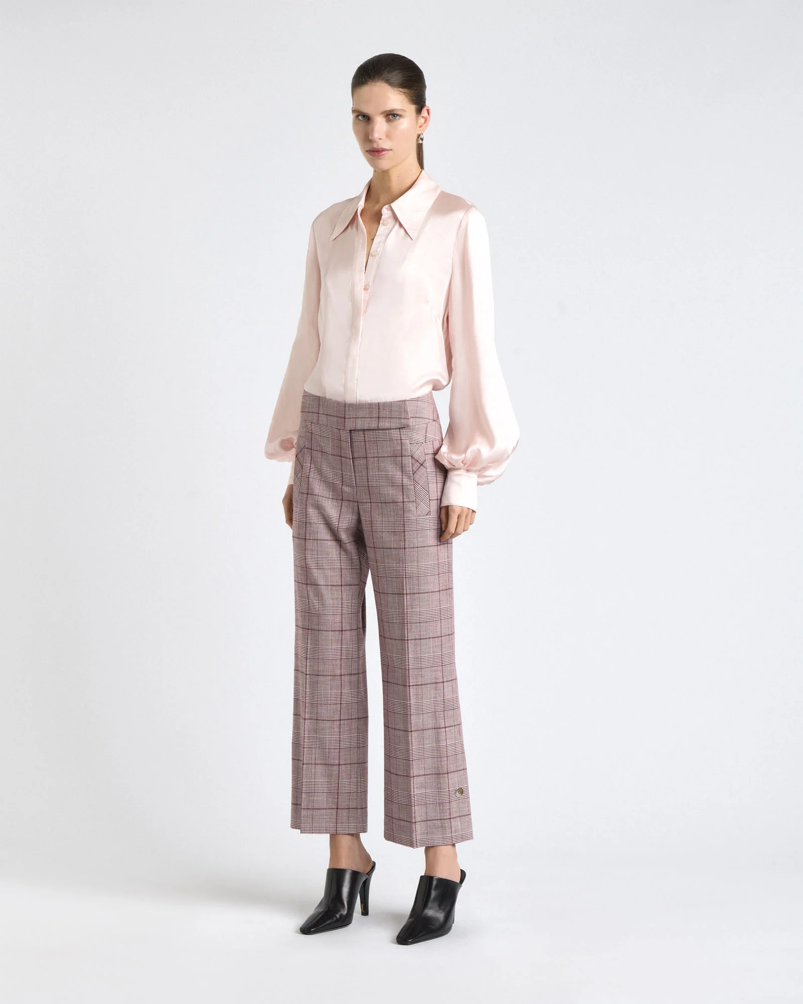 Satin Long Sleeve Shirt - Image 6