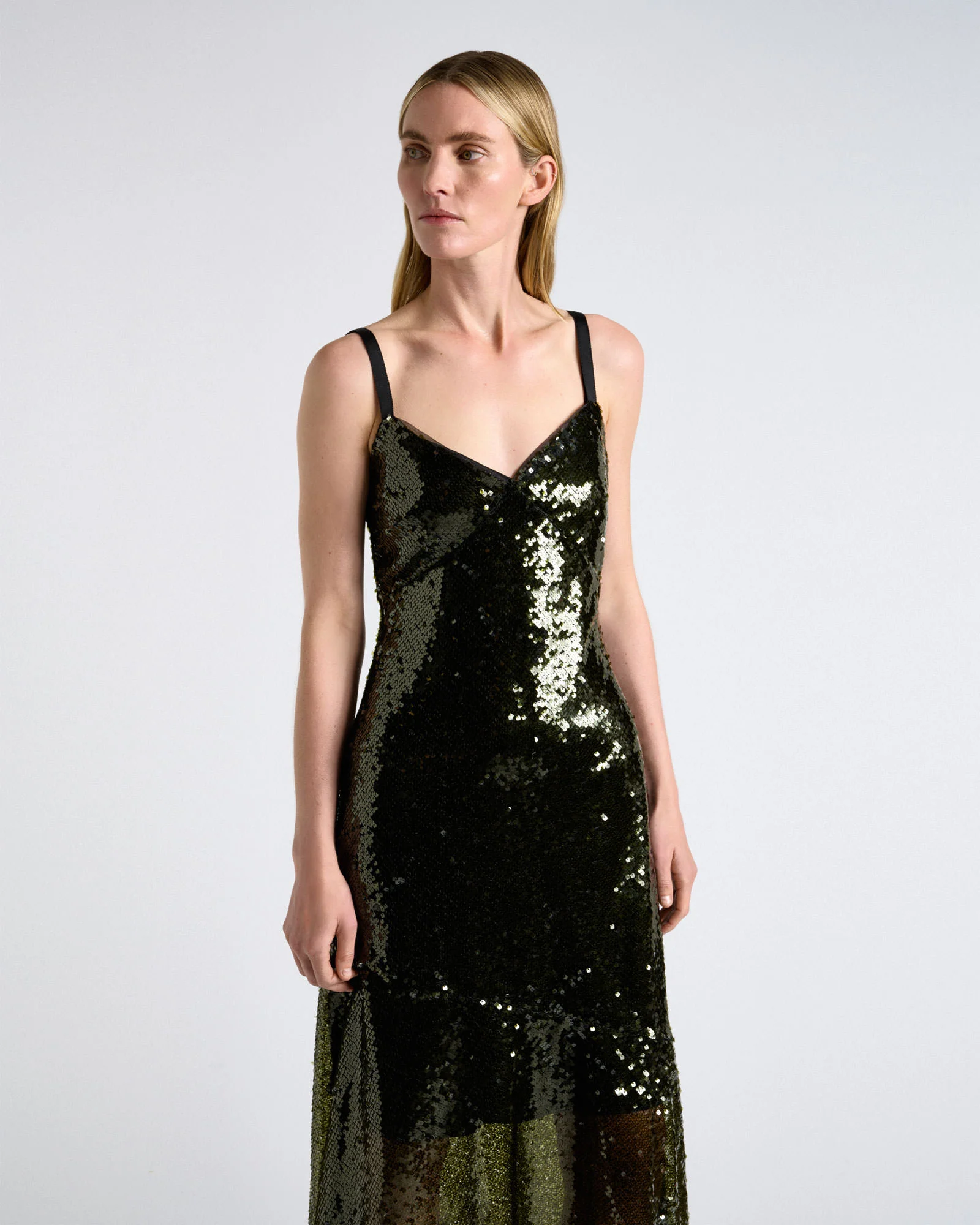 Sequin Strappy Midi Dress - Image 2