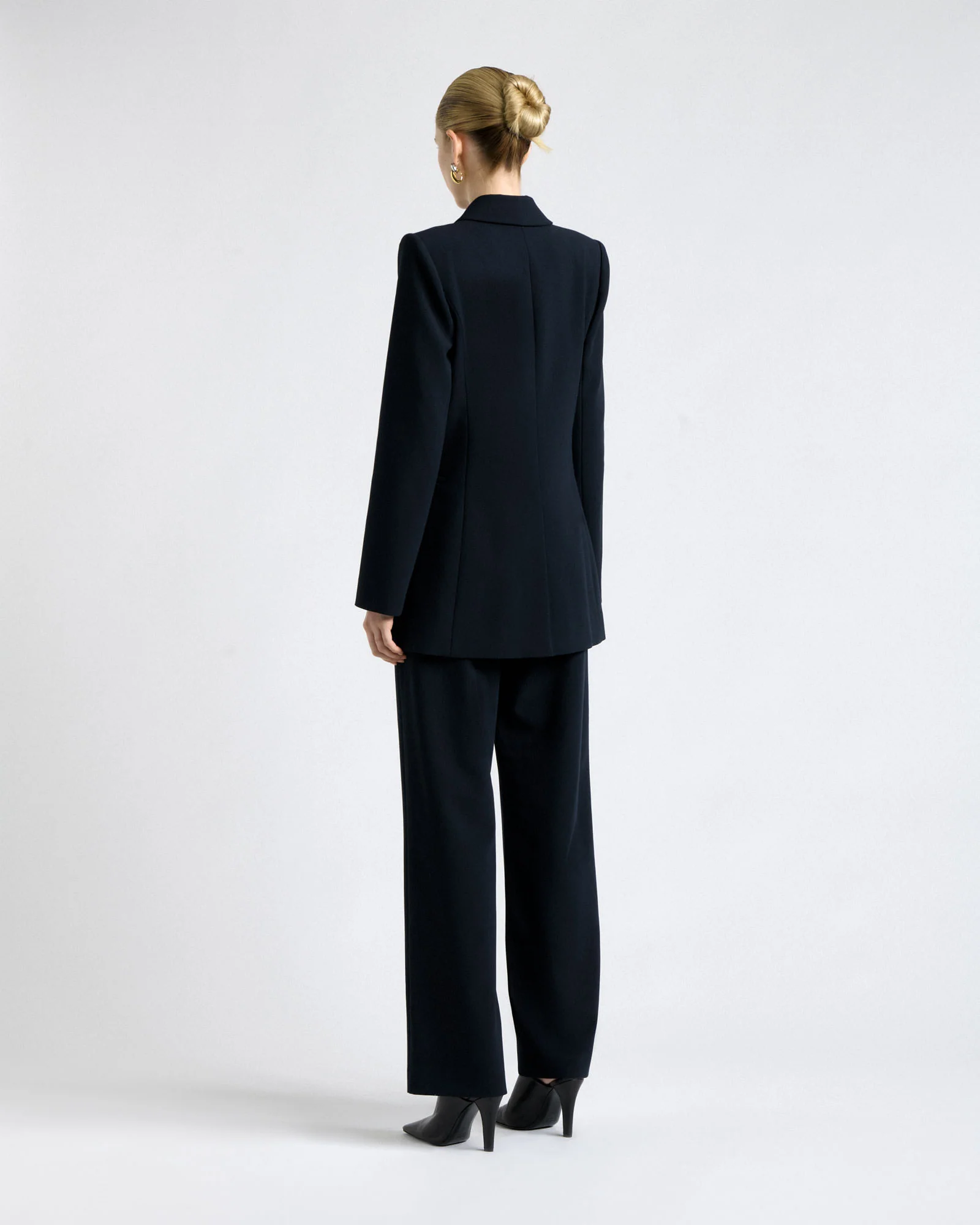 Stretch Suiting Longline Blazer - Image 4