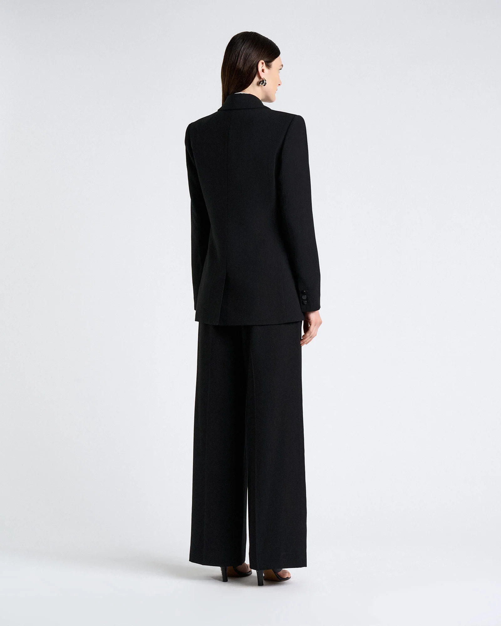 Viscose Twill Longline Blazer - Image 5