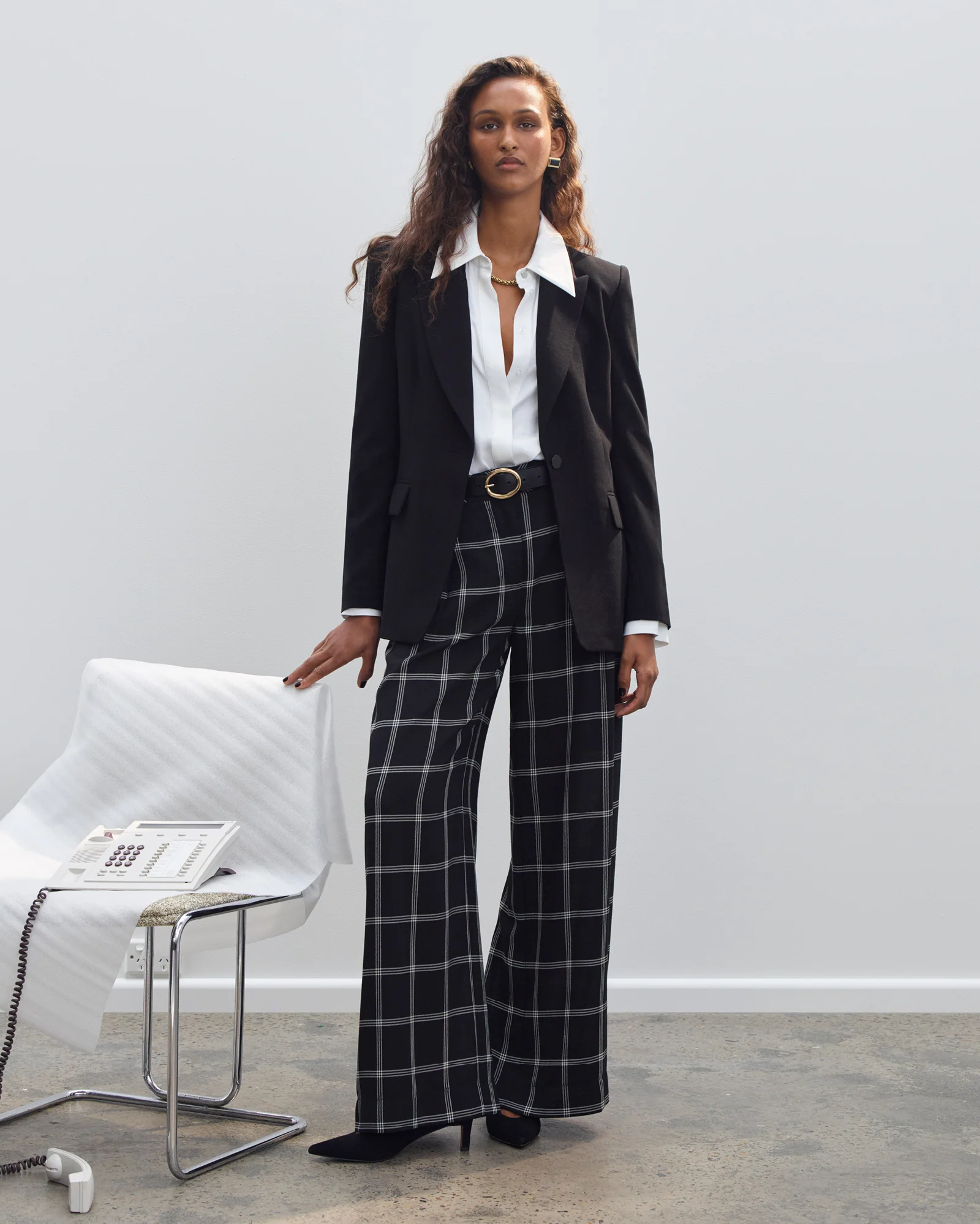 Viscose Twill Longline Blazer - Image 8