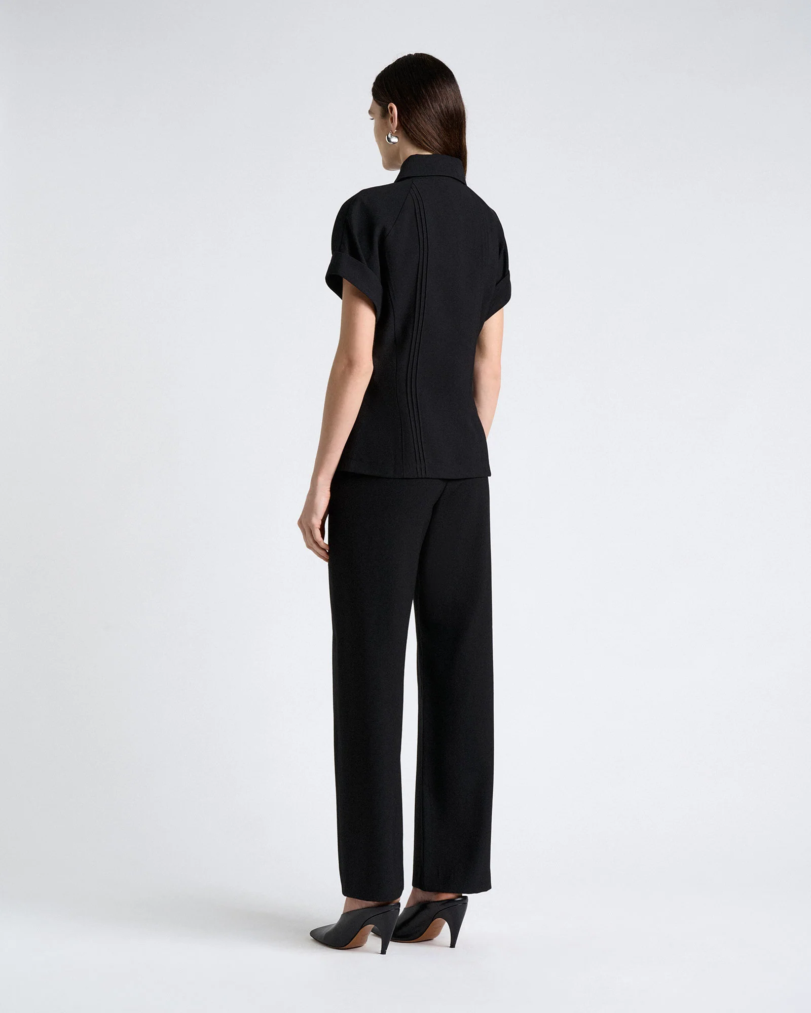 Viscose Twill Pintuck Top - Image 4