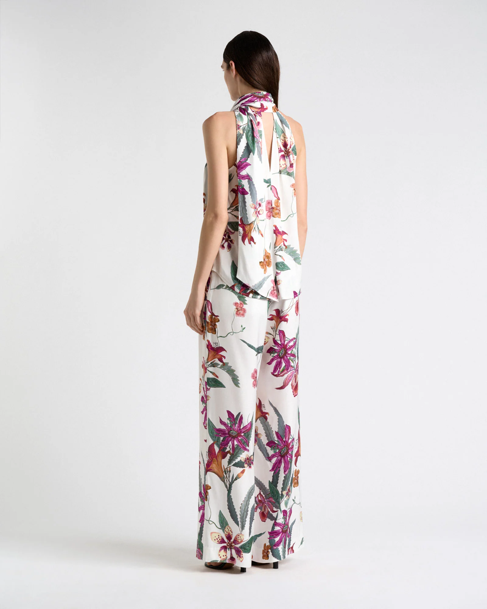 Wild Orchid Twill Halter Neck Top - Image 5